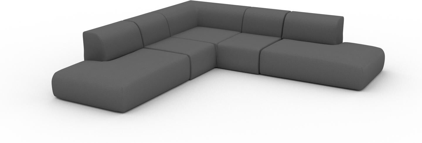 MYCS Sofa Steingrau - Moderne Designer-Couch: Hochwertige Qualität, einzigartiges Design - 301 x 72 x 301 cm, Komplett anpassbar