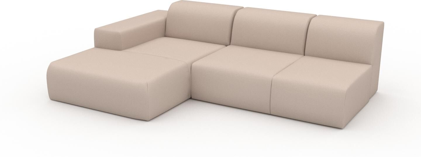 MYCS Sofa Cremeweiß - Moderne Designer-Couch: Hochwertige Qualität, einzigartiges Design - 246 x 72 x 168 cm, Komplett anpassbar