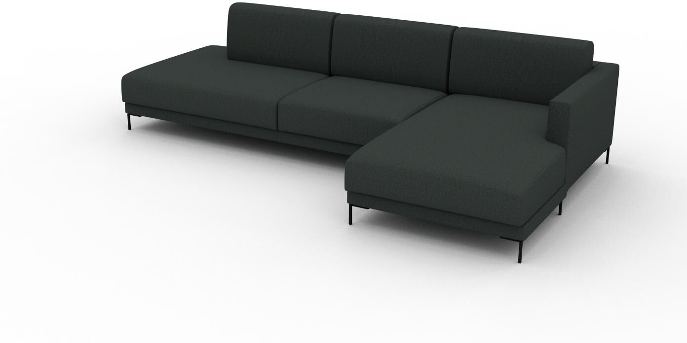 MYCS Ecksofa Anthrazit - Flexible Designer-Polsterecke, L-Form: Beste Qualität, einzigartiges Design - 292 x 75 x 162 cm, konfigurierbar