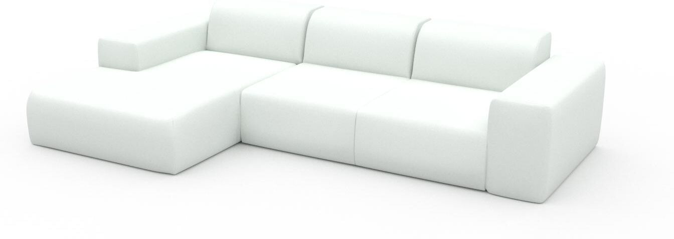 MYCS Ecksofa Weiß - Flexible Designer-Polsterecke, L-Form: Beste Qualität, einzigartiges Design - 293 x 72 x 168 cm, konfigurierbar