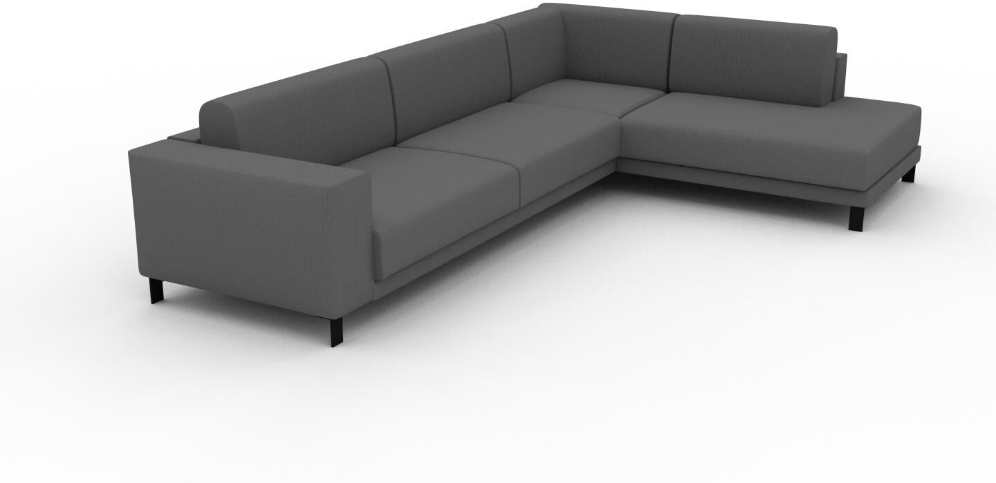 MYCS Sofa Steingrau - Moderne Designer-Couch: Hochwertige Qualität, einzigartiges Design - 214 x 75 x 318 cm, Komplett anpassbar