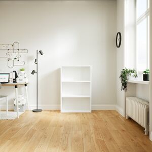 MYCS Bücherregal Weiß - Modernes Regal für Bücher: Hochwertige Qualität, einzigartiges Design - 77 x 118 x 34 cm, Individuell konfigurierbar