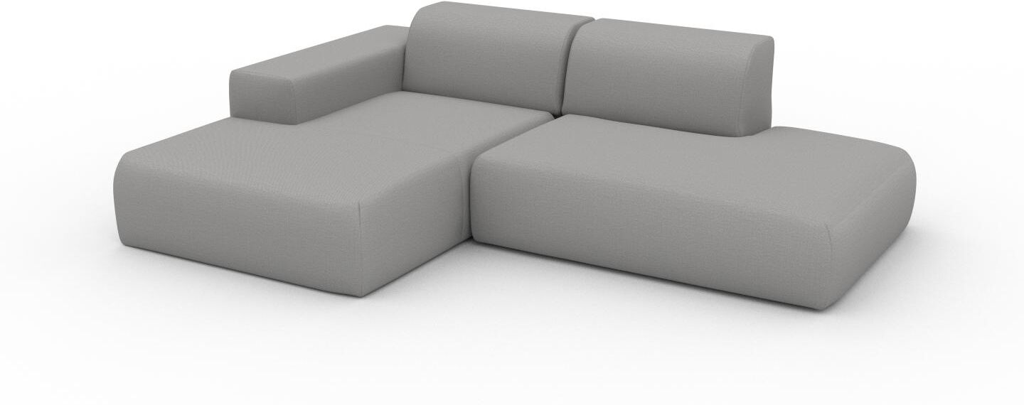 MYCS Ecksofa Lichtgrau - Flexible Designer-Polsterecke, L-Form: Beste Qualität, einzigartiges Design - 245 x 72 x 168 cm, konfigurierbar