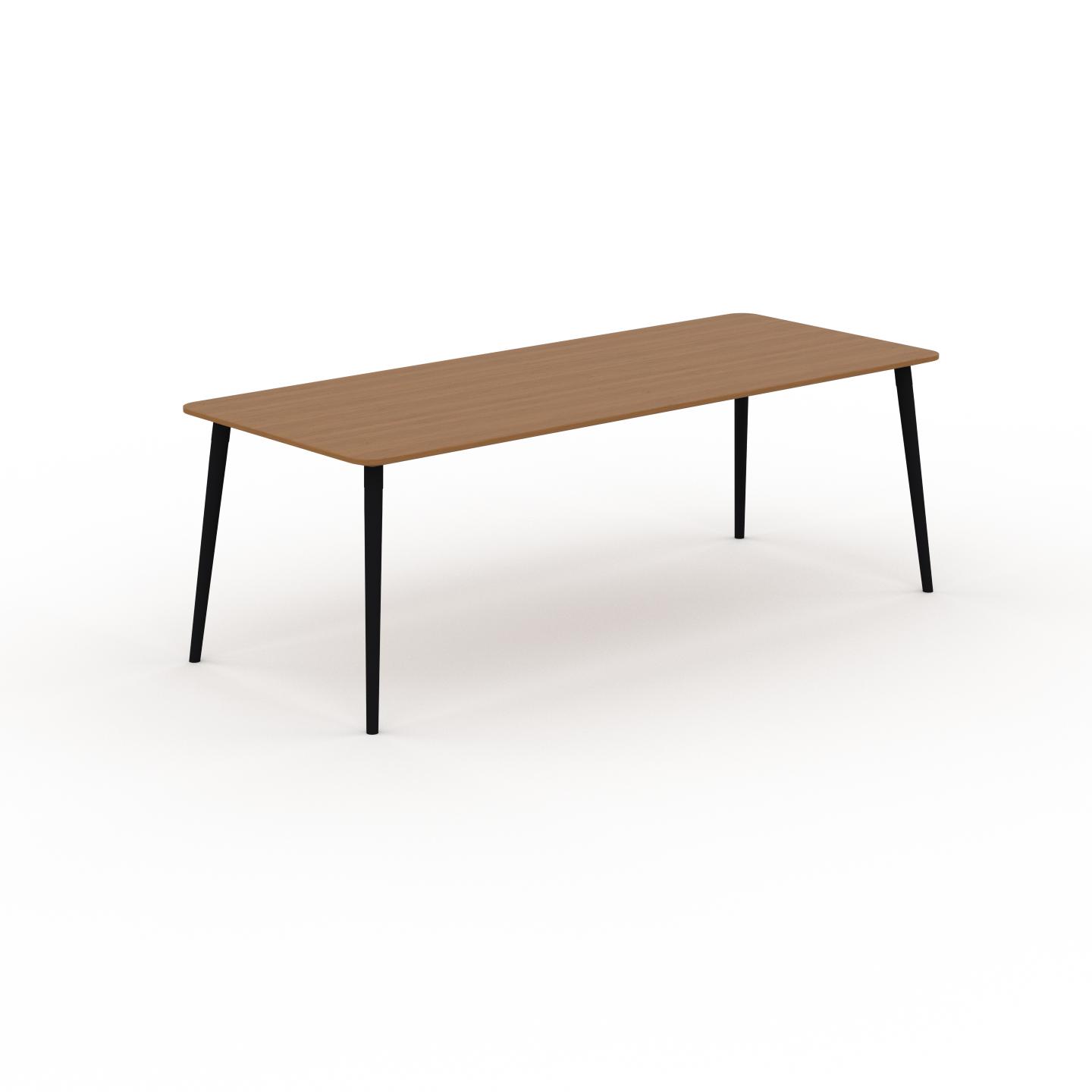 MYCS Designer Esstisch Massivholz Eiche, Holz - Individueller Designer-Massivholztisch: Einzigartiges Design - 220 x 75 x 90 cm, Modular