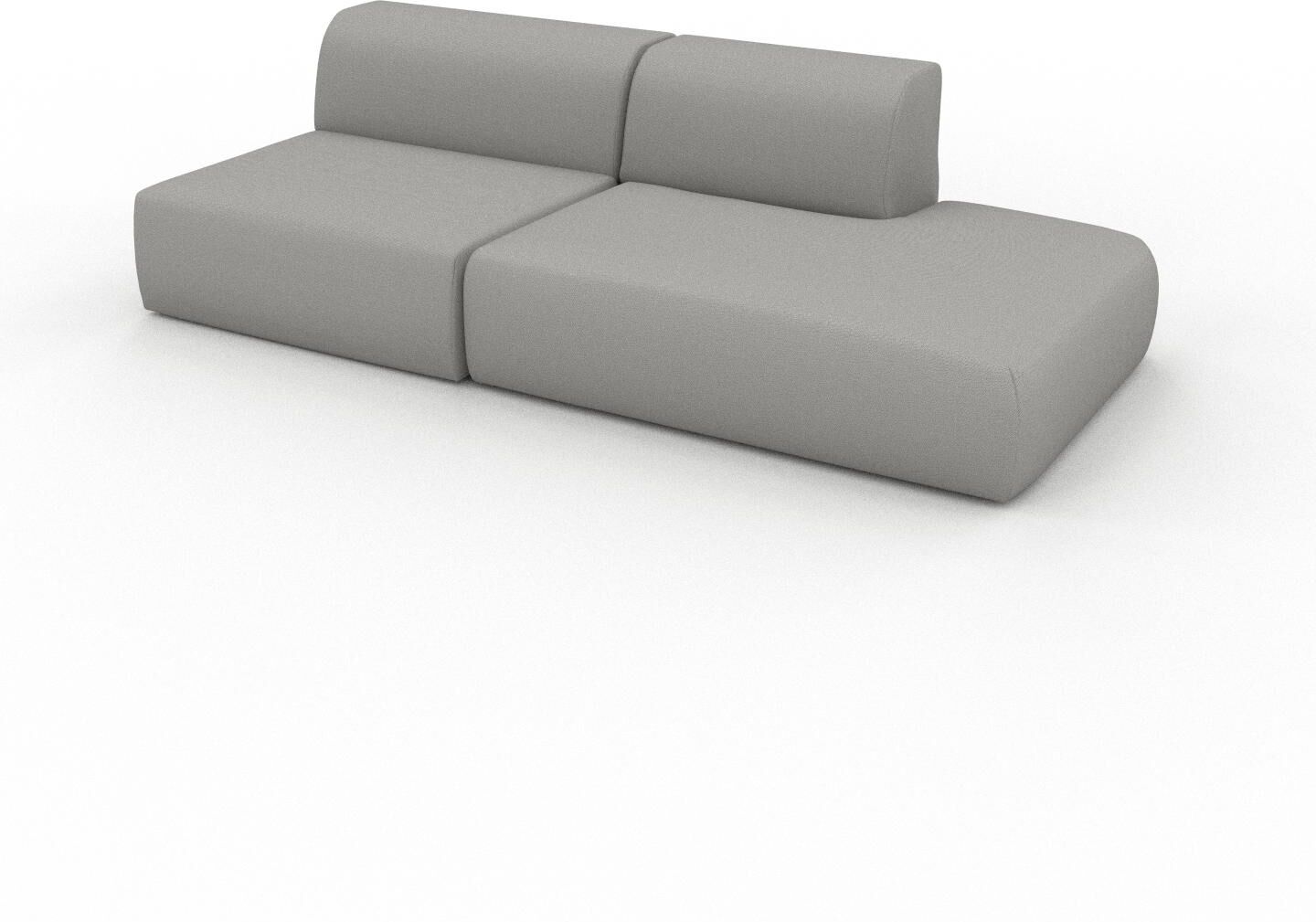 MYCS Sofa Sandgrau - Moderne Designer-Couch: Hochwertige Qualität, einzigartiges Design - 236 x 72 x 107 cm, Komplett anpassbar