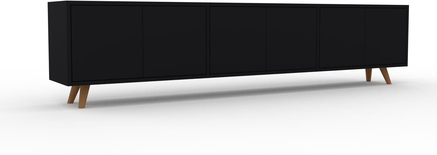 MYCS Bücherregal Schwarz - Modernes Regal für Bücher: Türen in Schwarz - 226 x 53 x 35 cm, Individuell konfigurierbar MYCS Bücherregal Schwarz - Modernes Regal für Bücher: Türen in Schwarz - 226 x 53 x 35 cm, Individuell konfigurierbar