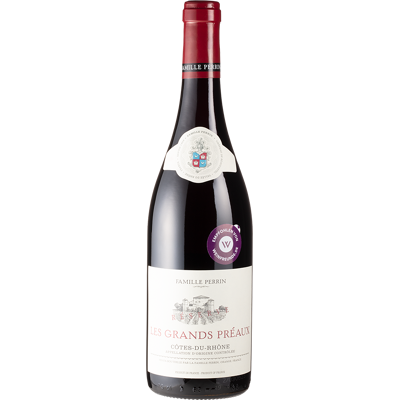 Les Grands Préaux Côtes-du-Rhône Réserve - 2022 - Famille Perrin - Französischer Rotwein Les Grands Préaux Côtes-du-Rhône Réserve - 2022 - Famille Perrin - Französischer Rotwein
