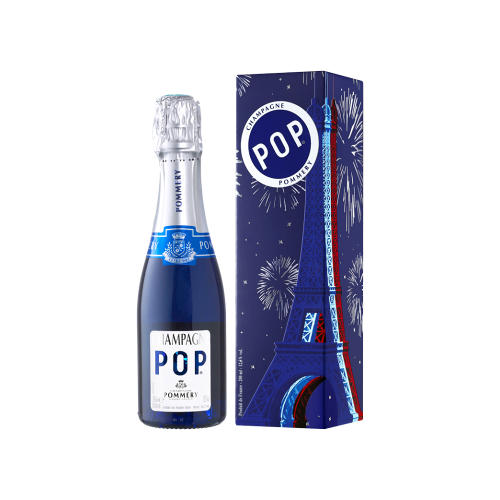 Champagne Pommery 20cl - Champagner Pommery POP Bleu - Etui Tour Eiffel