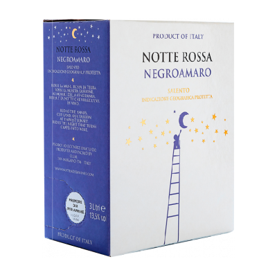 Notte Rossa - Bib 3l - Negroamaro Salento jahrgangslos (NV) - Salento - Rotwein - 3L Notte Rossa - Bib 3l - Negroamaro Salento jahrgangslos (NV) - Salento - Rotwein - 3L