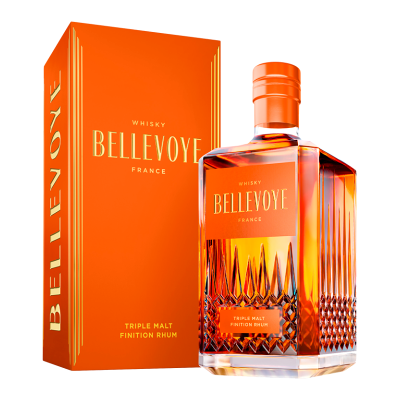 Whisky Bellevoye Französischer Whisky - Bellevoye - Orange Finition Rum - Etui Whisky Bellevoye Französischer Whisky - Bellevoye - Orange Finition Rum - Etui
