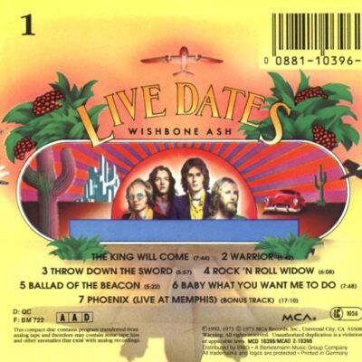 Wishbone Ash - GEBRAUCHT Live Dates - Preis vom 21.07.2026 19:43:26 h Wishbone Ash - GEBRAUCHT Live Dates - Preis vom 21.07.2026 19:43:26 h