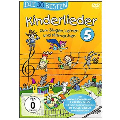 Simone Sommerland, Karsten Glück & die Kita-Frösche - GEBRAUCHT Die 30 Besten Kinderlieder 5 (Dvd) - Preis vom 16.07.2026 07:42:06 h Simone Sommerland, Karsten Glück & die Kita-Frösche - GEBRAUCHT Die 30 Besten Kinderlieder 5 (Dvd) - Preis vom 16.07.2026 07:42:06 h