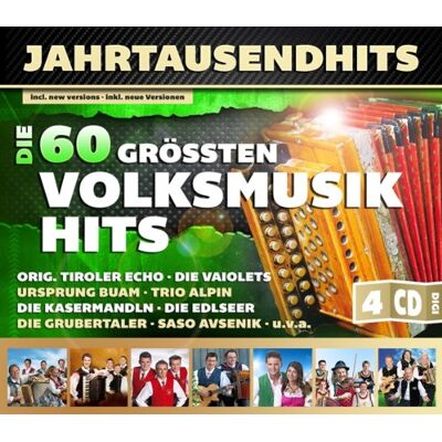 Divers - Jahrtausendhits - GEBRAUCHT Die 60 Größten Volksmusikhits - Preis vom 19.07.2026 03:14:19 h Divers - Jahrtausendhits - GEBRAUCHT Die 60 Größten Volksmusikhits - Preis vom 19.07.2026 03:14:19 h