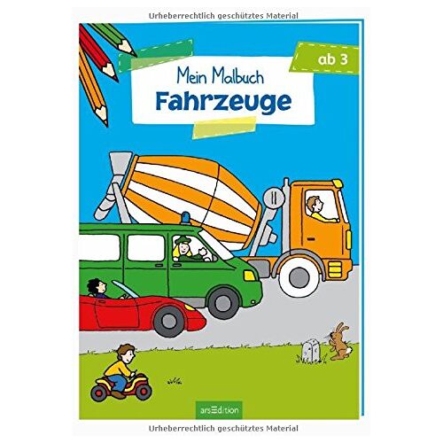 – GEBRAUCHT Malbuch ab 3 Jahren – Fahrzeuge – Preis vom 07.01.2024 05:53:54 h
