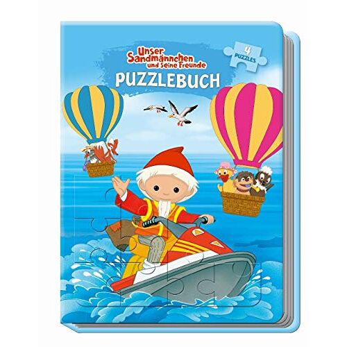 Trötsch Verlag - Unser Sandmännchen und seine Freunde Puzzlebuch: mit Glitzercover, 4 Puzzle 24-teilig - Preis vom 24.05.2022 04:37:49 h