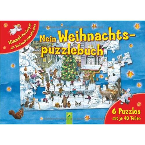 Anne Suess - Mein Weihnachtspuzzlebuch: 6 Puzzles mit je 48 Teilen. Wimmel-Puzzlespaß mit Weihnachtsgeschichten - Preis vom 27.01.2022 06:00:40 h