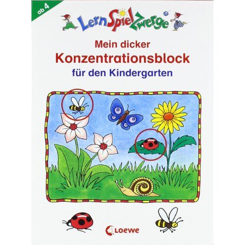 GEBRAUCHT LernSpielZwerge Übungsblock: Mein dicker Konzentrationsblock für den Kindergarten - Preis vom 28.03.2024 06:04:05 h