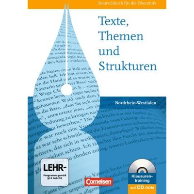Brenner, Dr. Gerd - GEBRAUCHT Texte, Themen und Strukturen - Nordrhein-Westfalen: Schülerbuch mit Klausurentraining auf CD-ROM: Deutschbuch für die Oberstufe. Nordrhein-Westfalen - Preis vom 19.07.2026 03:14:19 h Brenner, Dr. Gerd - GEBRAUCHT Texte, Themen und Strukturen - Nordrhein-Westfalen: Schülerbuch mit Klausurentraining auf CD-ROM: Deutschbuch für die Oberstufe. Nordrhein-Westfalen - Preis vom 19.07.2026 03:14:19 h