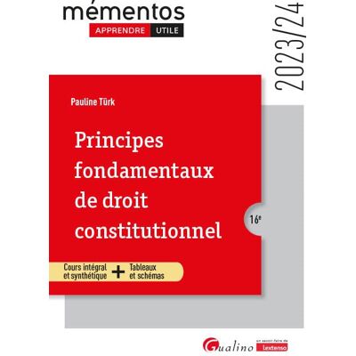 Pauline Türk - GEBRAUCHT Principes fondamentaux de droit constitutionnel : 2023-2024 - Preis vom 24.07.2026 07:50:18 h Pauline Türk - GEBRAUCHT Principes fondamentaux de droit constitutionnel : 2023-2024 - Preis vom 24.07.2026 07:50:18 h