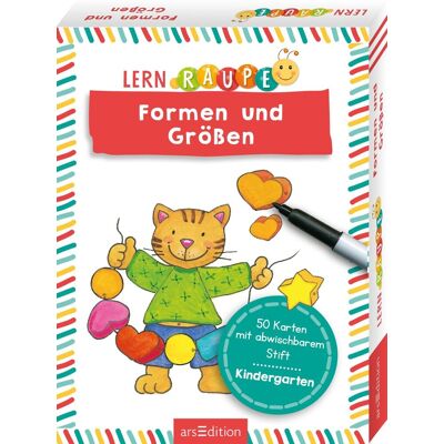 GEBRAUCHT Lernraupe – Formen und Größen: 50 Karten mit abwischbarem Stift Rätsel und Übungen für Kinder ab 3 Jahren - Preis vom 01.08.2026 07:48:15 h GEBRAUCHT Lernraupe – Formen und Größen: 50 Karten mit abwischbarem Stift Rätsel und Übungen für Kinder ab 3 Jahren - Preis vom 01.08.2026 07:48:15 h