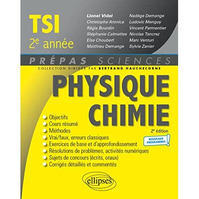 Lionel Vidal - GEBRAUCHT Physique chimie TSI, 2e année : nouveaux programmes - Preis vom 22.07.2026 11:50:13 h Lionel Vidal - GEBRAUCHT Physique chimie TSI, 2e année : nouveaux programmes - Preis vom 22.07.2026 11:50:13 h