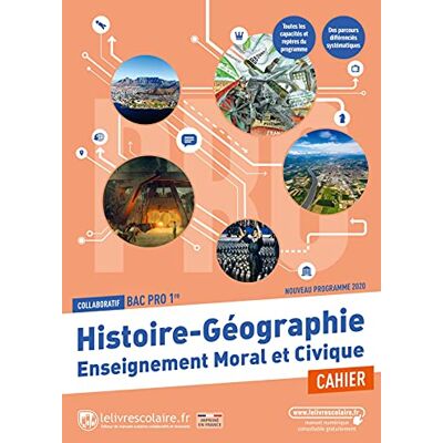GEBRAUCHT Histoire géographie, enseignement moral et civique 1re bac pro : cahier collaboratif : nouveau programme 2020 - Preis vom 21.07.2026 19:43:26 h GEBRAUCHT Histoire géographie, enseignement moral et civique 1re bac pro : cahier collaboratif : nouveau programme 2020 - Preis vom 21.07.2026 19:43:26 h