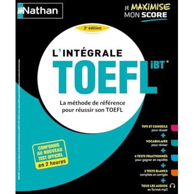 Paul Evensen - GEBRAUCHT L'intégrale TOEFL iBT : la méthode de référence pour réussir son TOEFL : conforme au nouveau test officiel en 2 heures - Preis vom 21.07.2026 07:38:43 h Paul Evensen - GEBRAUCHT L'intégrale TOEFL iBT : la méthode de référence pour réussir son TOEFL : conforme au nouveau test officiel en 2 heures - Preis vom 21.07.2026 07:38:43 h