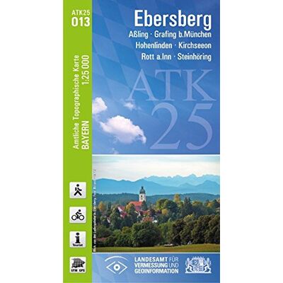 Landesamt für Digitalisierung, Breitband und Vermessung, Bayern - GEBRAUCHT ATK25-O13 Ebersberg (Amtliche Topographische Karte 1:25000): Aßling, Grafing b.München, Hohenlinden, Kirchseeon, Rott a.Inn, Steinhöring (ATK25 Amtliche Topographische Karte 1:250 Landesamt für Digitalisierung, Breitband und Vermessung, Bayern - GEBRAUCHT ATK25-O13 Ebersberg (Amtliche Topographische Karte 1:25000): Aßling, Grafing b.München, Hohenlinden, Kirchseeon, Rott a.Inn, Steinhöring (ATK25 Amtliche Topographische Karte 1:250