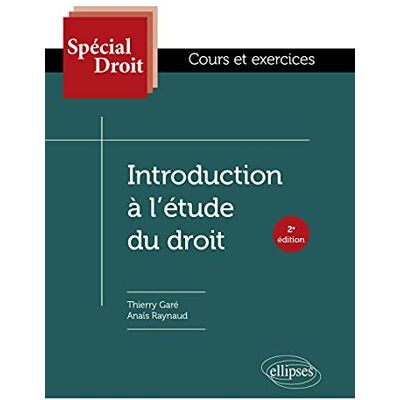 Thierry Garé - GEBRAUCHT Introduction à l'étude du droit : cours et exercices - Preis vom 21.07.2026 07:38:43 h Thierry Garé - GEBRAUCHT Introduction à l'étude du droit : cours et exercices - Preis vom 21.07.2026 07:38:43 h