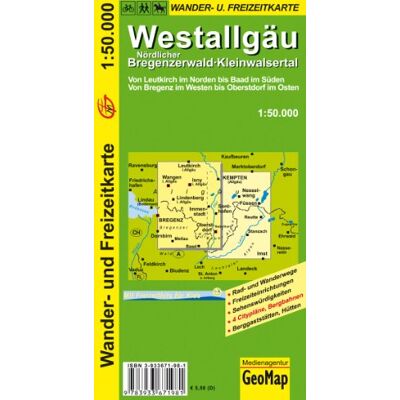 GeoMap - GEBRAUCHT Wanderkarte Westallgäu 1:50 000 - Preis vom 17.07.2026 15:43:18 h GeoMap - GEBRAUCHT Wanderkarte Westallgäu 1:50 000 - Preis vom 17.07.2026 15:43:18 h