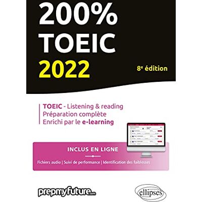 Michael Byrne - GEBRAUCHT 200 % TOEIC : TOEIC-listening & reading, préparation complète, enrichi par le e-learning : 2022 - Preis vom 01.08.2026 07:48:15 h Michael Byrne - GEBRAUCHT 200 % TOEIC : TOEIC-listening & reading, préparation complète, enrichi par le e-learning : 2022 - Preis vom 01.08.2026 07:48:15 h