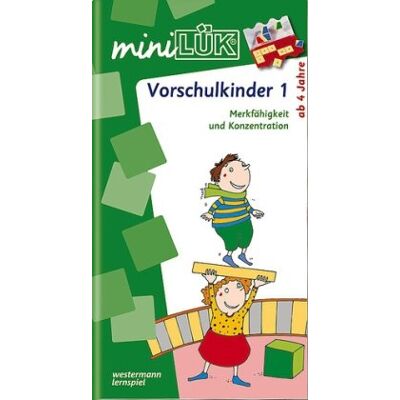 Heinz Vogel - GEBRAUCHT miniLÜK Übungen für Vorschulkinder: miniLÜK: Vorschulkinder 1: Merkfähigkeit und Konzentration für Kinder von 4 bis 6 Jahren: Spielreihen zur Merkfähigkeit und Konzentration: HEFT 1 - Preis vom 27.08.2026 12:34:34 h Heinz Vogel - GEBRAUCHT miniLÜK Übungen für Vorschulkinder: miniLÜK: Vorschulkinder 1: Merkfähigkeit und Konzentration für Kinder von 4 bis 6 Jahren: Spielreihen zur Merkfähigkeit und Konzentration: HEFT 1 - Preis vom 27.08.2026 12:34:34 h