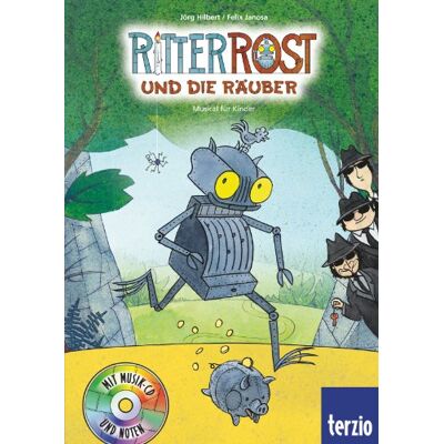 Jörg Hilbert - GEBRAUCHT Ritter Rost Musicalbuch, Band 9: Ritter Rost und die Räuber: Buch mit CD: Musical für Kinder 9 - Preis vom 22.07.2026 11:50:13 h Jörg Hilbert - GEBRAUCHT Ritter Rost Musicalbuch, Band 9: Ritter Rost und die Räuber: Buch mit CD: Musical für Kinder 9 - Preis vom 22.07.2026 11:50:13 h