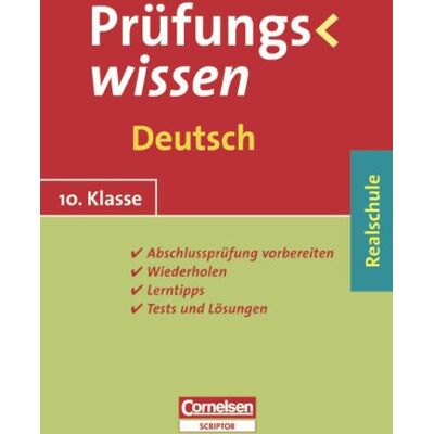 Dietrich Berger - GEBRAUCHT Prüfungswissen - Realschule: 10. Schuljahr - Deutsch: Schülerbuch mit Lerntipps, Tests und Lösungen - Preis vom 02.08.2026 23:34:20 h Dietrich Berger - GEBRAUCHT Prüfungswissen - Realschule: 10. Schuljahr - Deutsch: Schülerbuch mit Lerntipps, Tests und Lösungen - Preis vom 02.08.2026 23:34:20 h