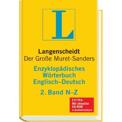 Eduard Muret - GEBRAUCHT Langenscheidt Enzyklopädisches Wörterbuch Englisch - Buch mit CD-ROM, 2. Band N-Z: Der Große Muret-Sanders, Englisch-Deutsch - Preis vom 22.07.2026 11:50:13 h Eduard Muret - GEBRAUCHT Langenscheidt Enzyklopädisches Wörterbuch Englisch - Buch mit CD-ROM, 2. Band N-Z: Der Große Muret-Sanders, Englisch-Deutsch - Preis vom 22.07.2026 11:50:13 h