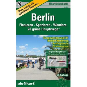 GEBRAUCHT Berlin 1 : 50.000 Übersichtskarte: Karte von Berlin mit dem Gesamtnetz der 20 grünen Hauptwege®, dem Berliner Mauerweg, dem Europawanderweg E11, den ... Badestellen und Schutzgebieten. - Preis vom 03.05.2024 04:54:52 h