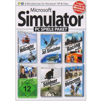 media Verlagsgesellschaft mbH - GEBRAUCHT Microsoft Simulator PC Spiele Paket (Helicopter Simulator / Jet Simulator / Racing Simulator / Motocross Simulator / Business Simulator / Söldner - Die Simulation) - Preis vom 19.07.2026 19:37:31 h media Verlagsgesellschaft mbH - GEBRAUCHT Microsoft Simulator PC Spiele Paket (Helicopter Simulator / Jet Simulator / Racing Simulator / Motocross Simulator / Business Simulator / Söldner - Die Simulation) - Preis vom 19.07.2026 19:37:31 h