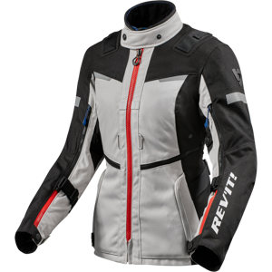 Motorradjacke Rev'It! Sand 4 H2O Silber-Schwarz Damen 46