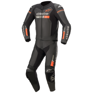 Lederanzug Alpinestars GP Force Chaser Schwarz-Fluo Orange 2-teilig 52