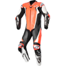 Motorrad Lederkombi Alpinestars Racing Absolute V2 1 PC Leather Rot Fluo-Weiß-Schwarz 56