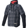 Motorradshirt Alpinestars MO.ST.EQ Tartan Tar Grau-Schwarz XL