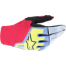 Crosshandschuhe Alpinestars Techstar Hellblau-Rot Beere-Schwarz L (10)