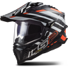 Adventurehelm LS2 MX701 EXPLORER C EDGE Schwarz-Fluo Orange XS 53-54cm