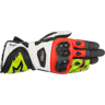 Handschuhe Alpinestars Supertech 2 Schwarz-Weiß-Rot-Fluo S (8)