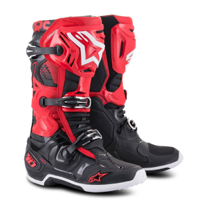 Crossstiefel Alpinestars Tech 10 Rot-Schwarz 45,5