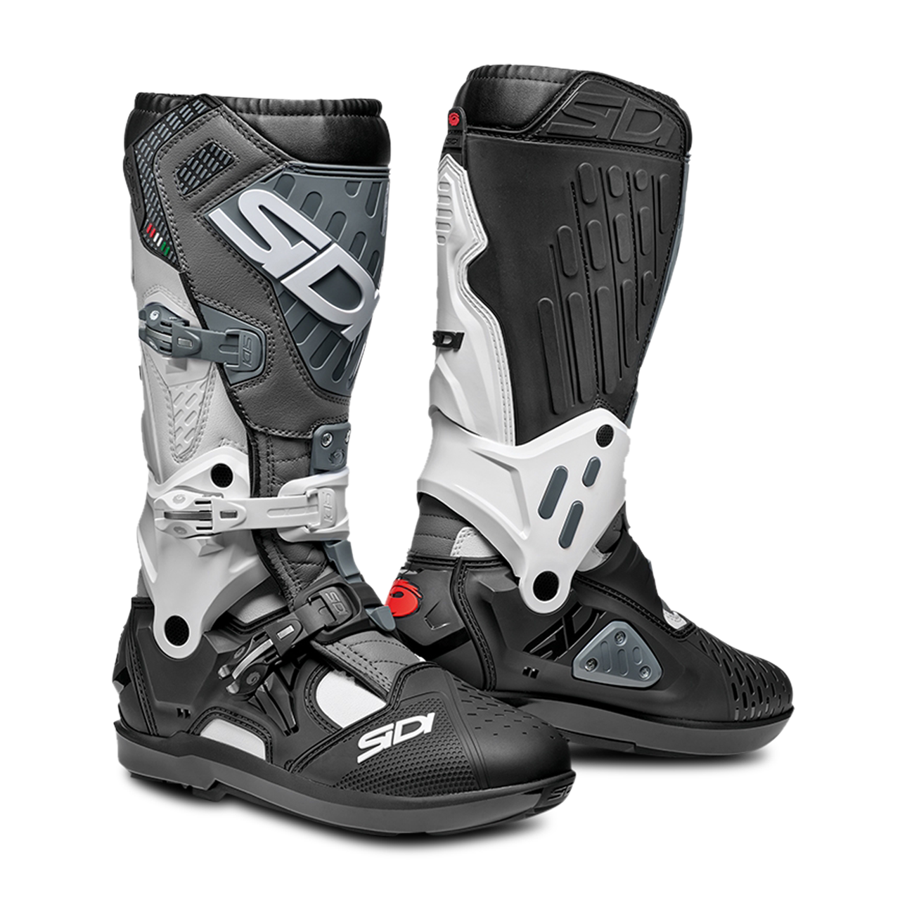 Sidi Crossstiefel Sidi ATOJO SRS Weiß-Schwarz-Grau