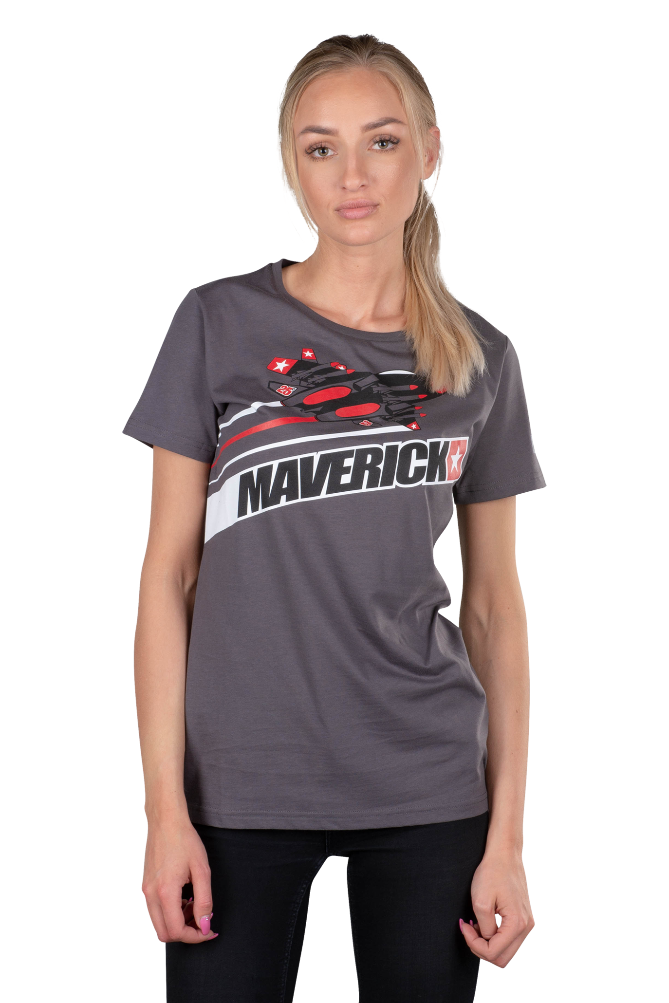 VR46 T-Shirt Maverick Vinales Grau