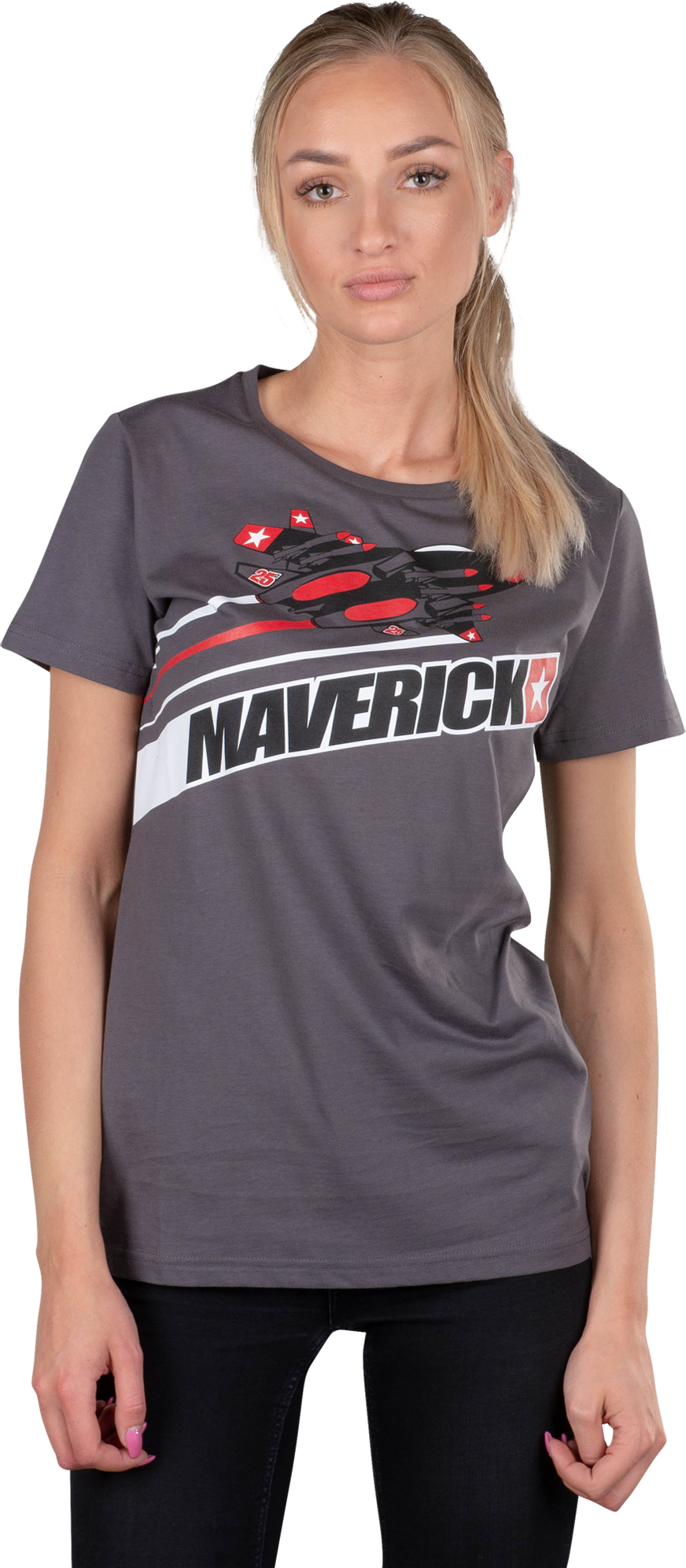 VR46 T-Shirt Maverick Vinales Grau