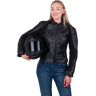 Motorradjacke Course Roadster Schwarz Damen