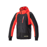 Motorradjacke Alpinestars MO.ST.EQ Hybrid Hooded Schwarz-Feuerrot